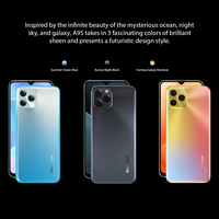 Blackview A95 Smartphone Helio P70 Octa Core Android 11 telefon komórkowy 8GB + 128GB 6.528 "HD + wyświetlacz 20MP kamera 4380mAh telefon komórkowy 6